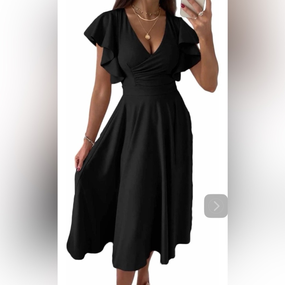 Dokotoo Women's V Neck Elegant Party Dress